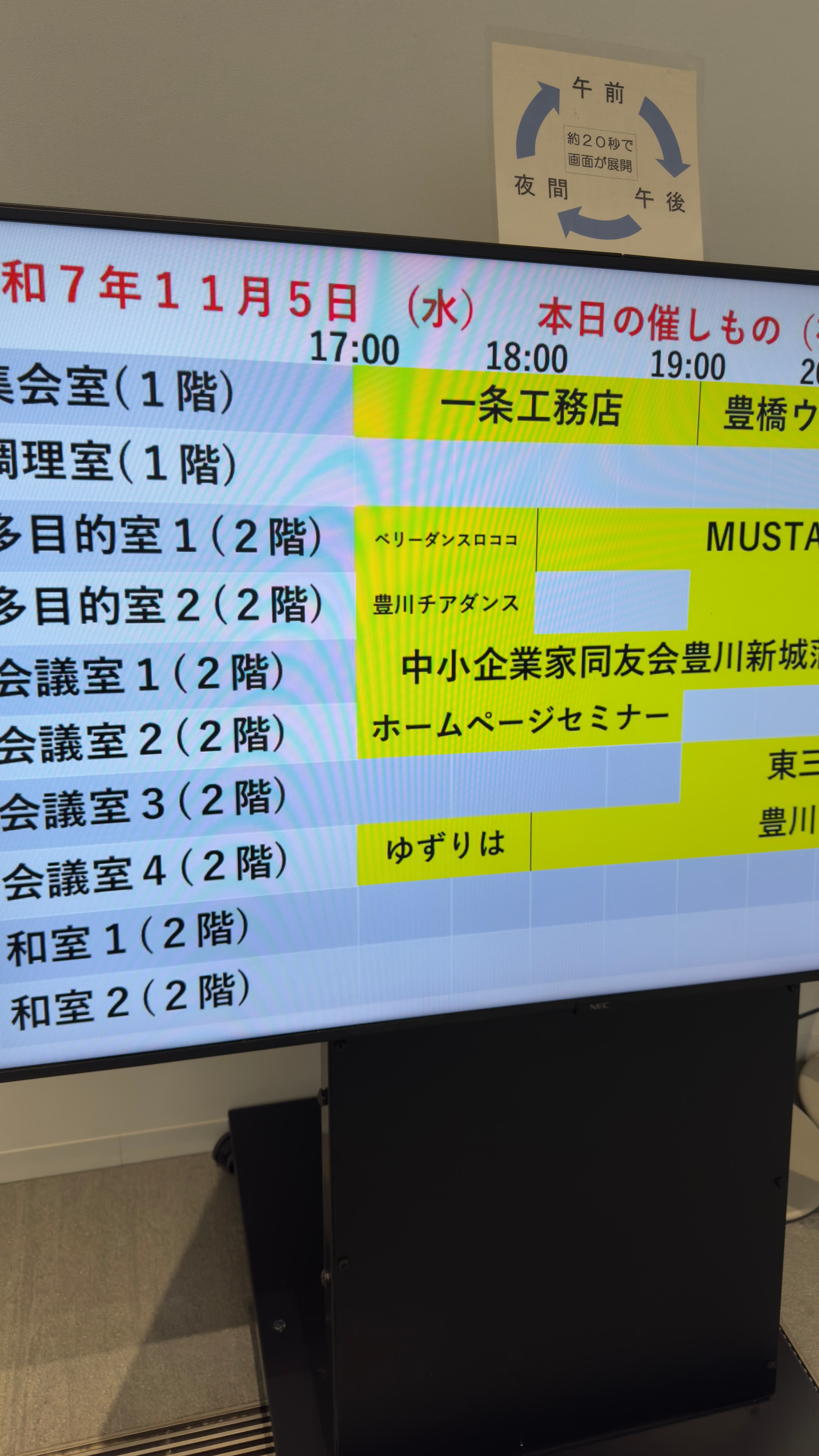 完成したトップページを講師と確認する参加者