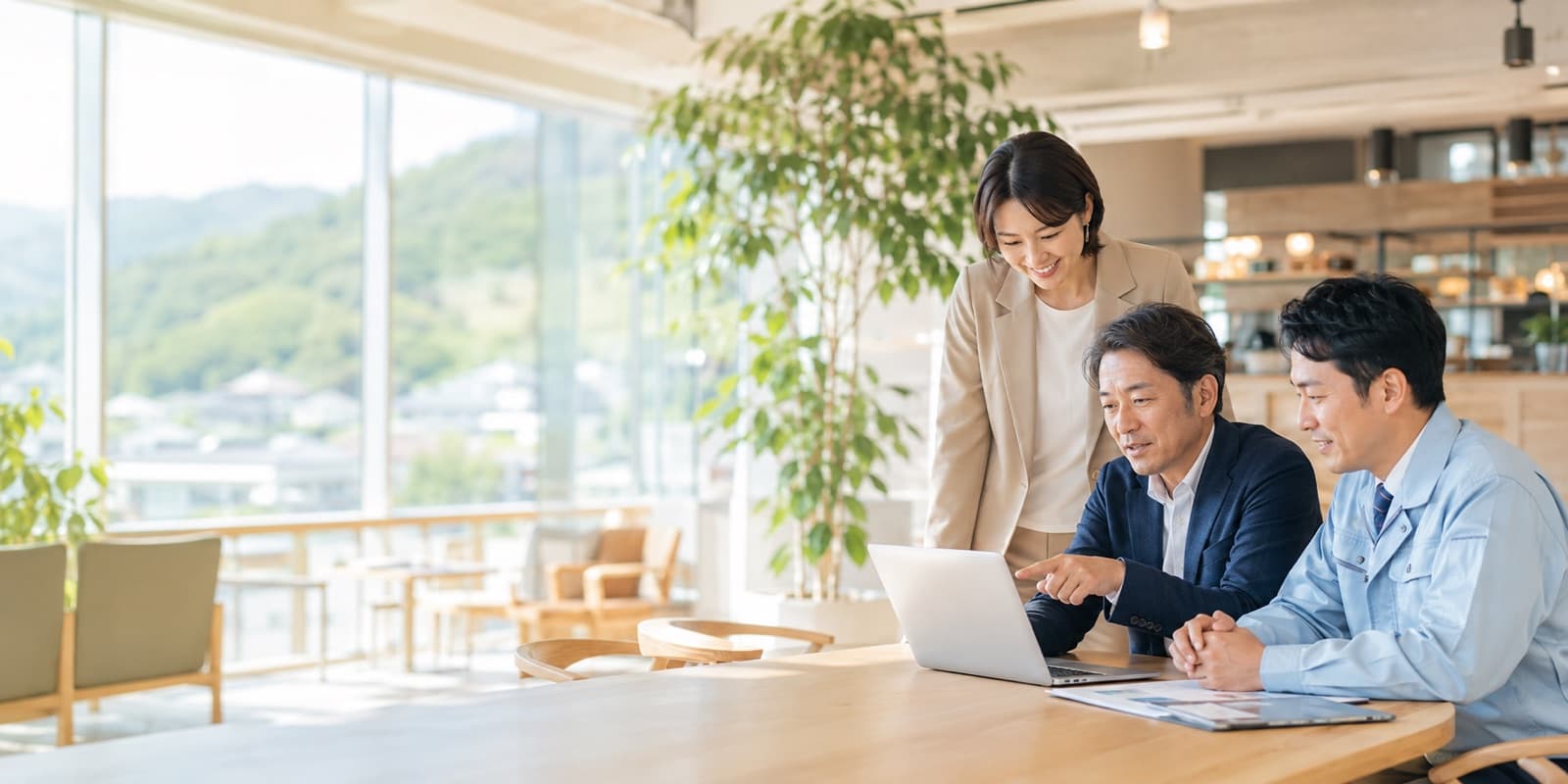 東三河の経営者と社員がAIを学んでいる様子